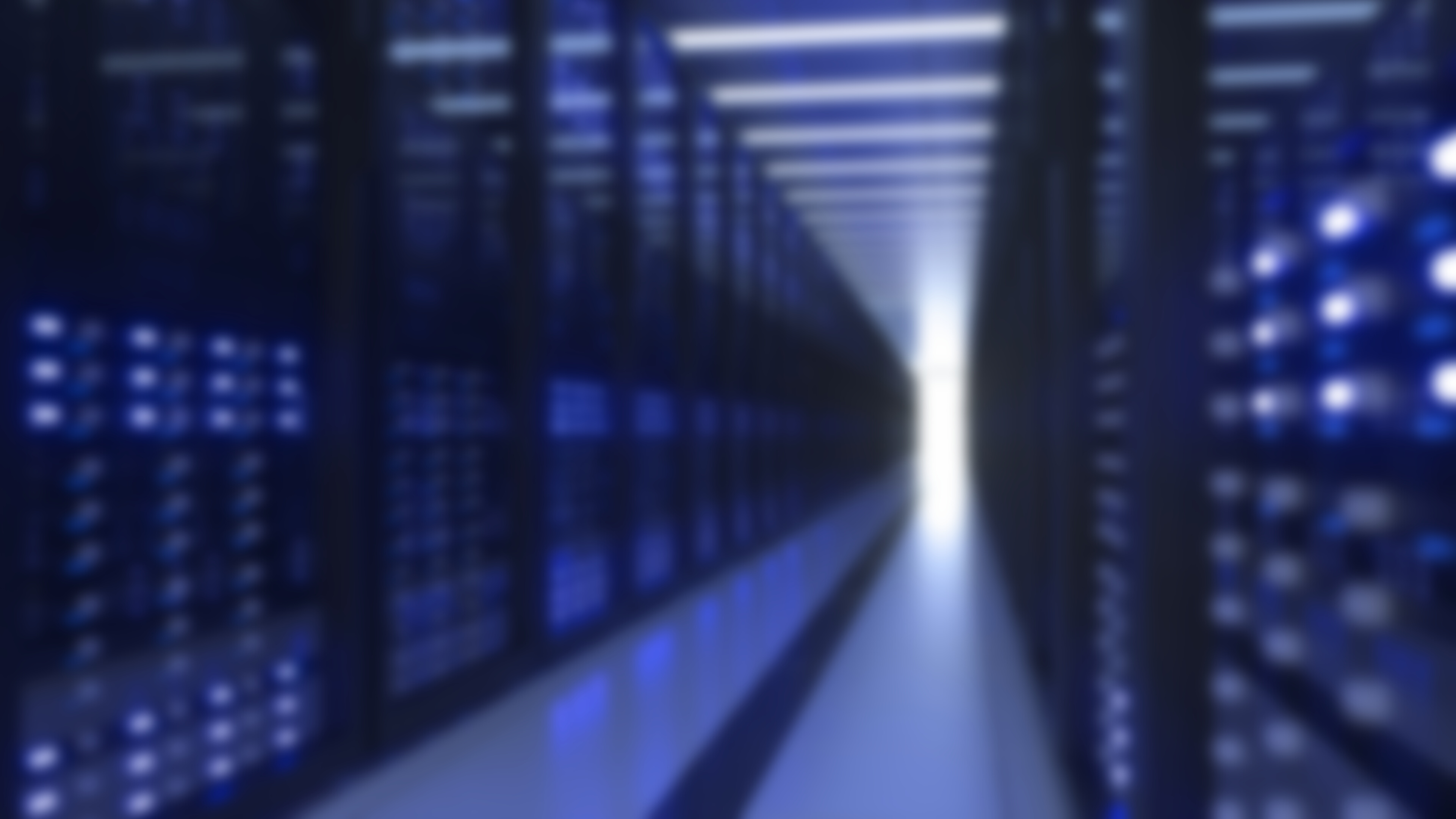 Data Center Computer Racks in Network Security Server Room Crypt